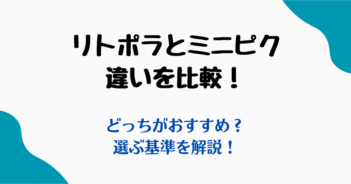 リトポラミニピク違い